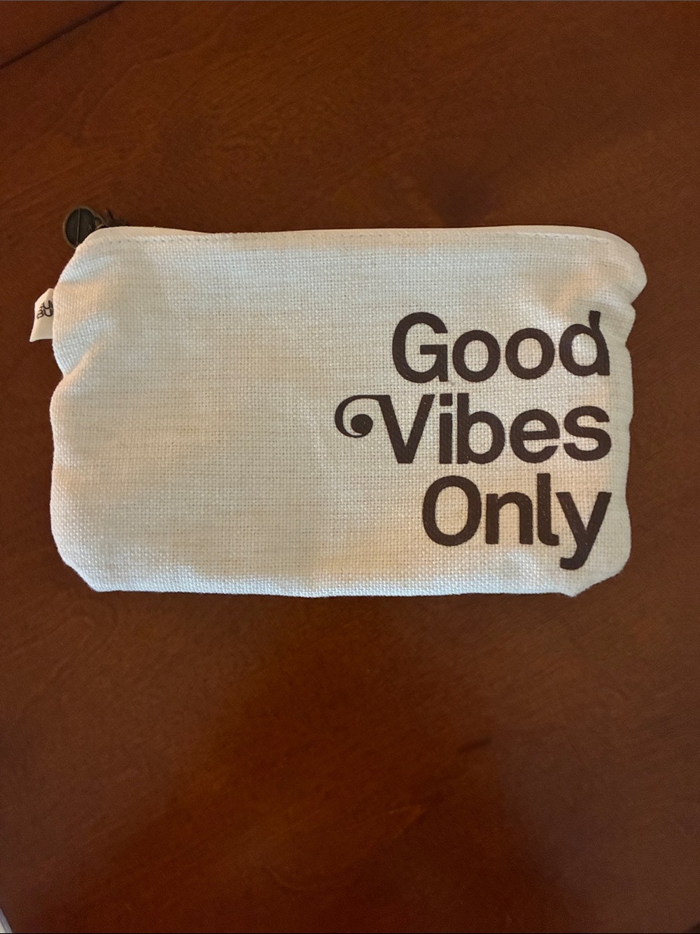 Good Vibes Only Cream Clutch/Cosmetic bag - Sun Bum